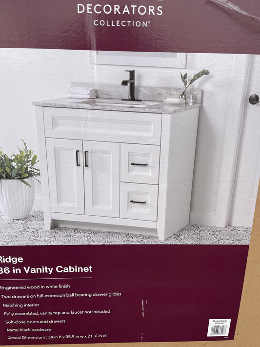 Ridge vanity cabinet