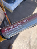 19 inch adjustable thatch rake