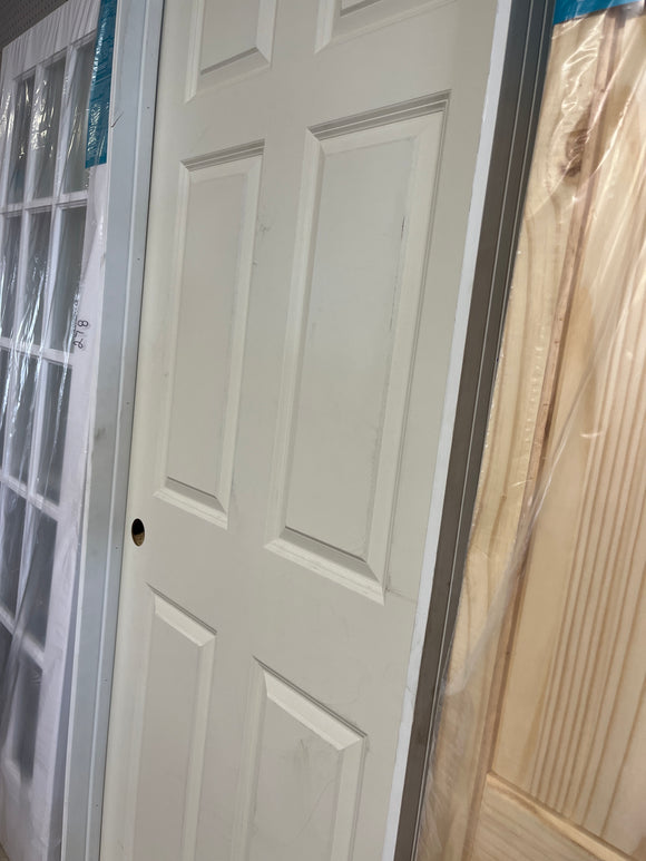 Six panel prehung interior door