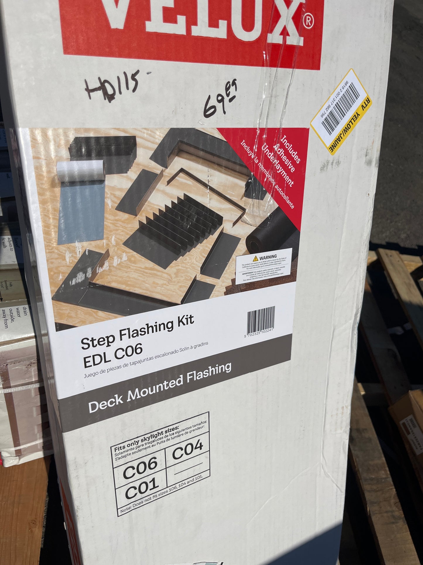 Velux step flashing kit