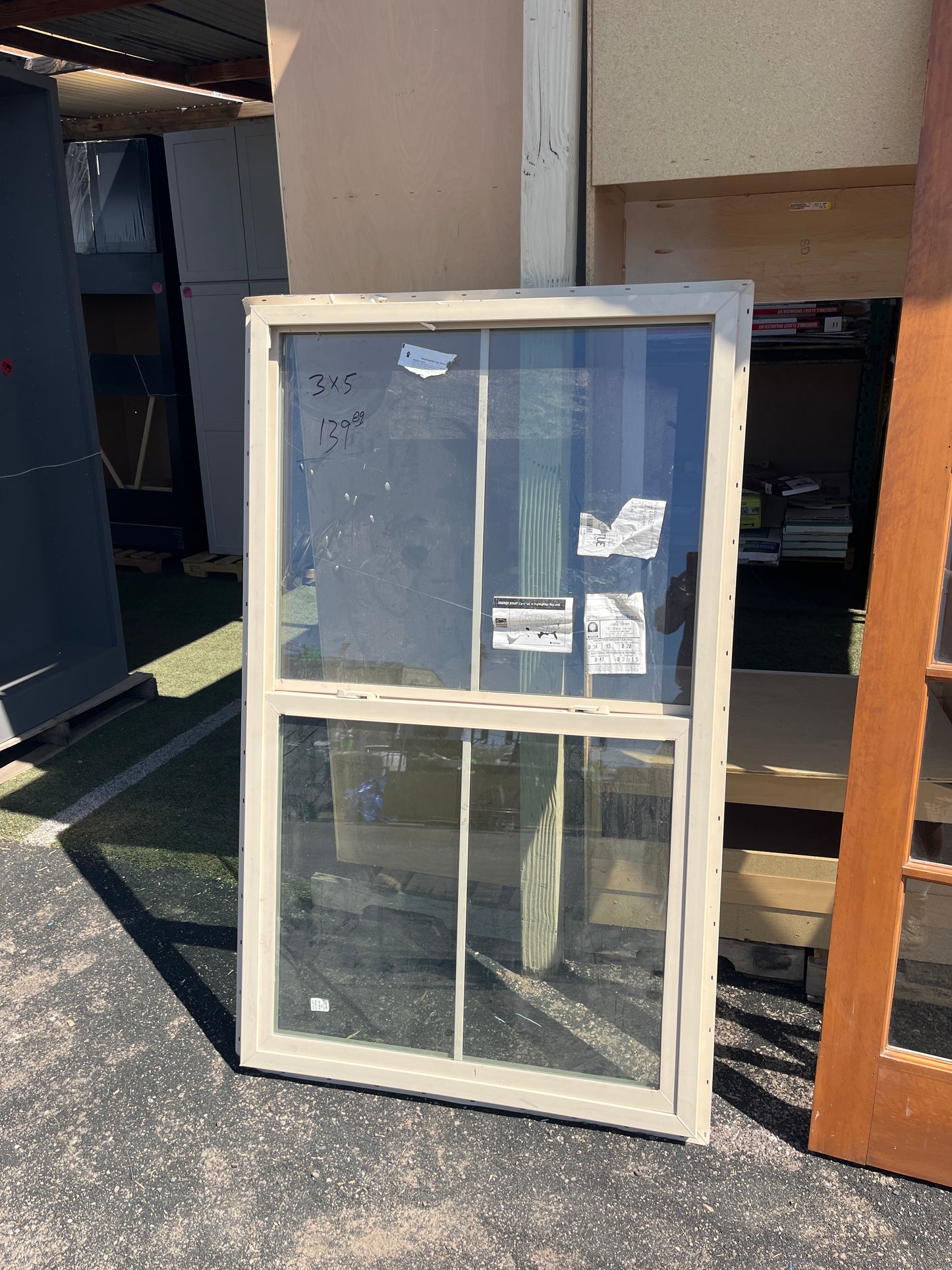 3 x 5 vinyl window