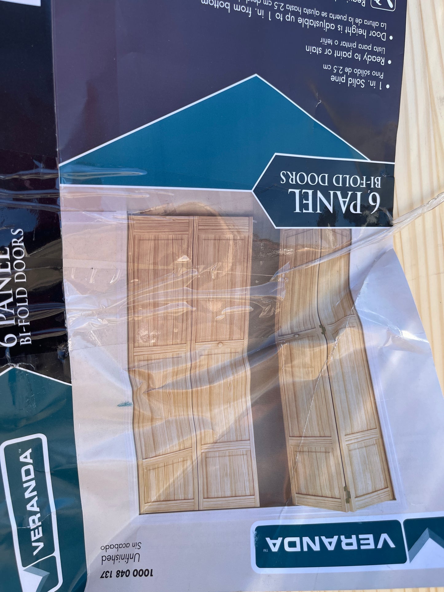 Six panel bifold doors