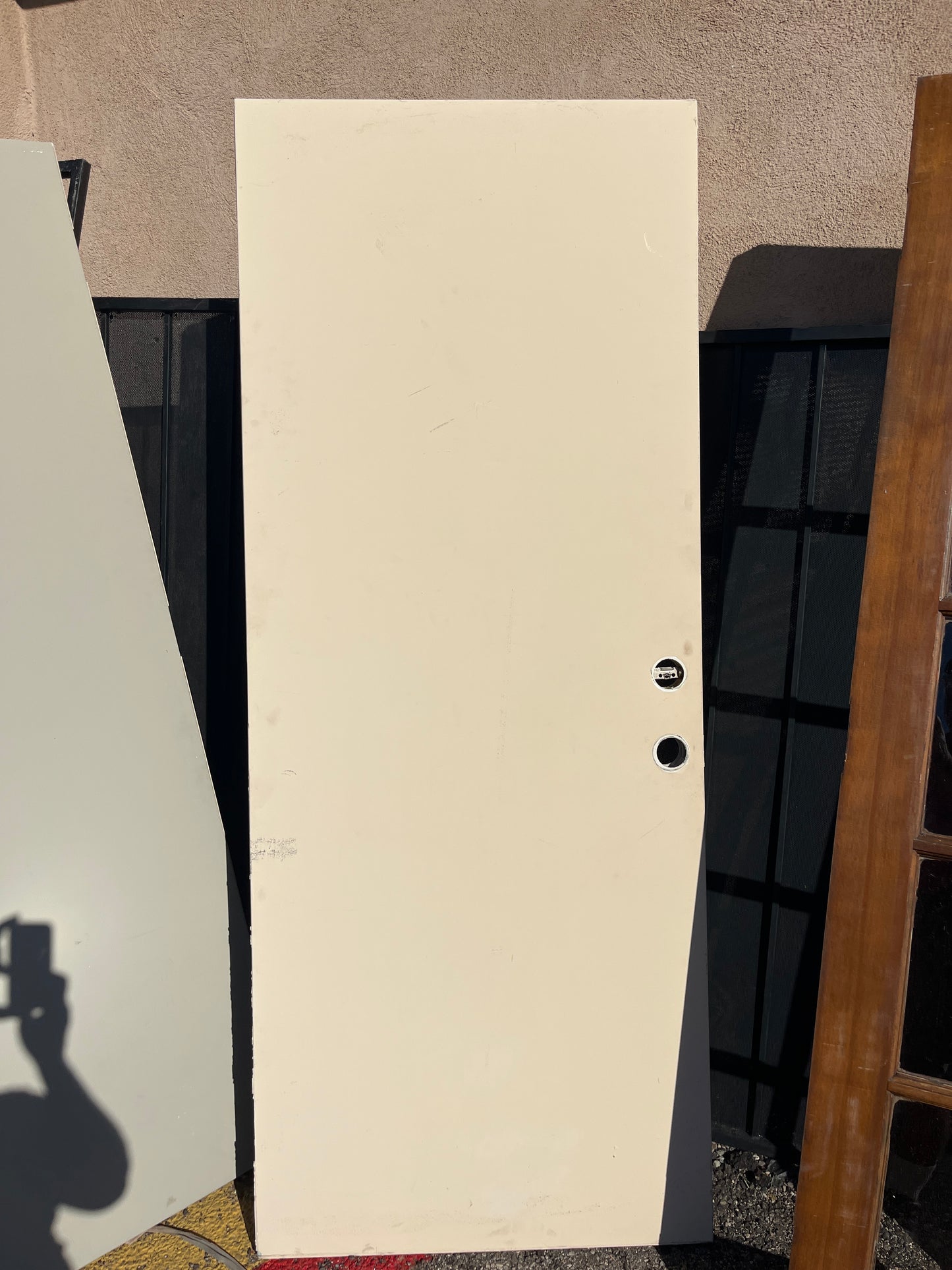 smooth panel steel door