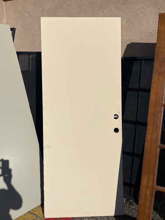 smooth panel steel door