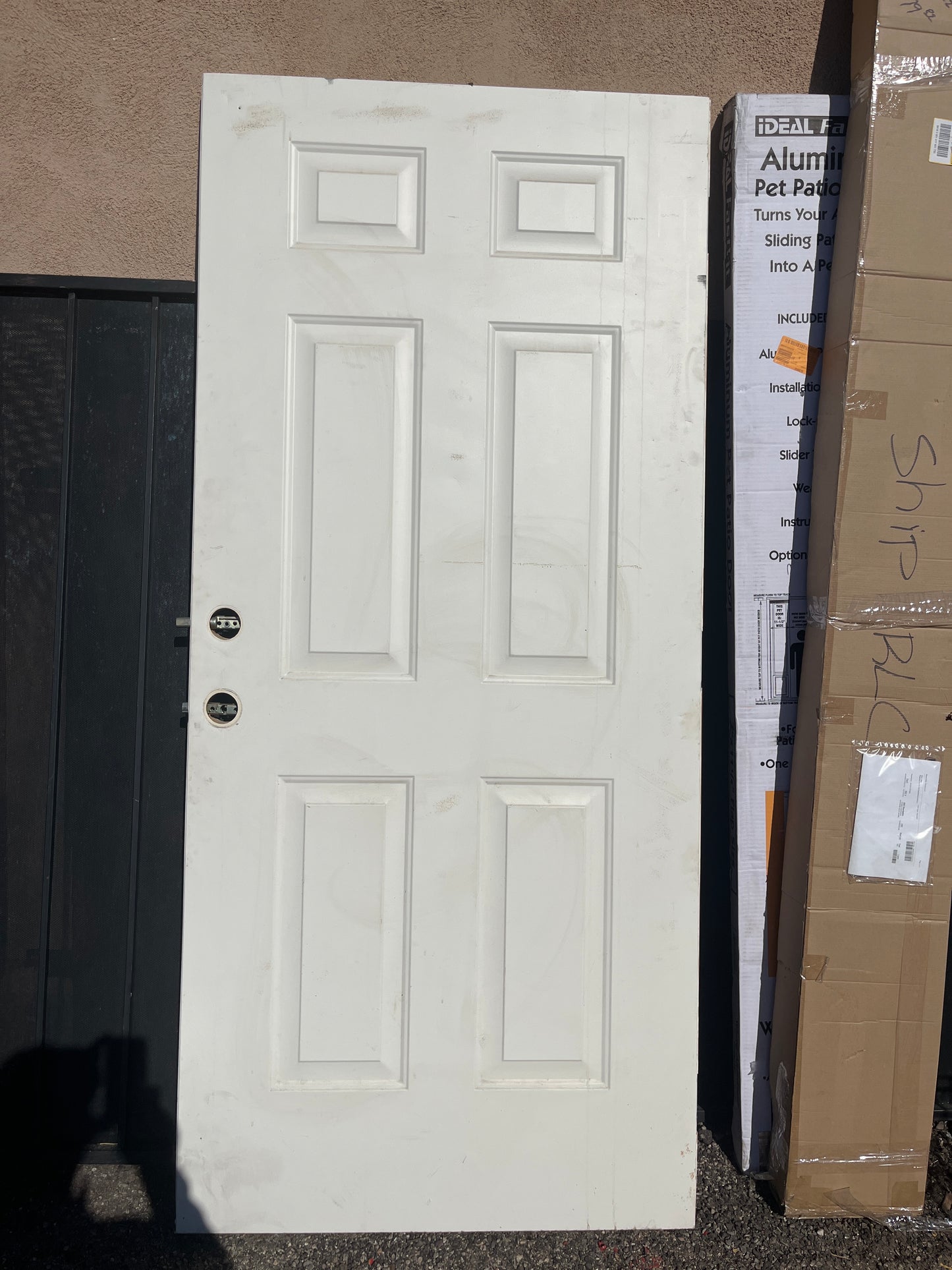 Six panel steel front door