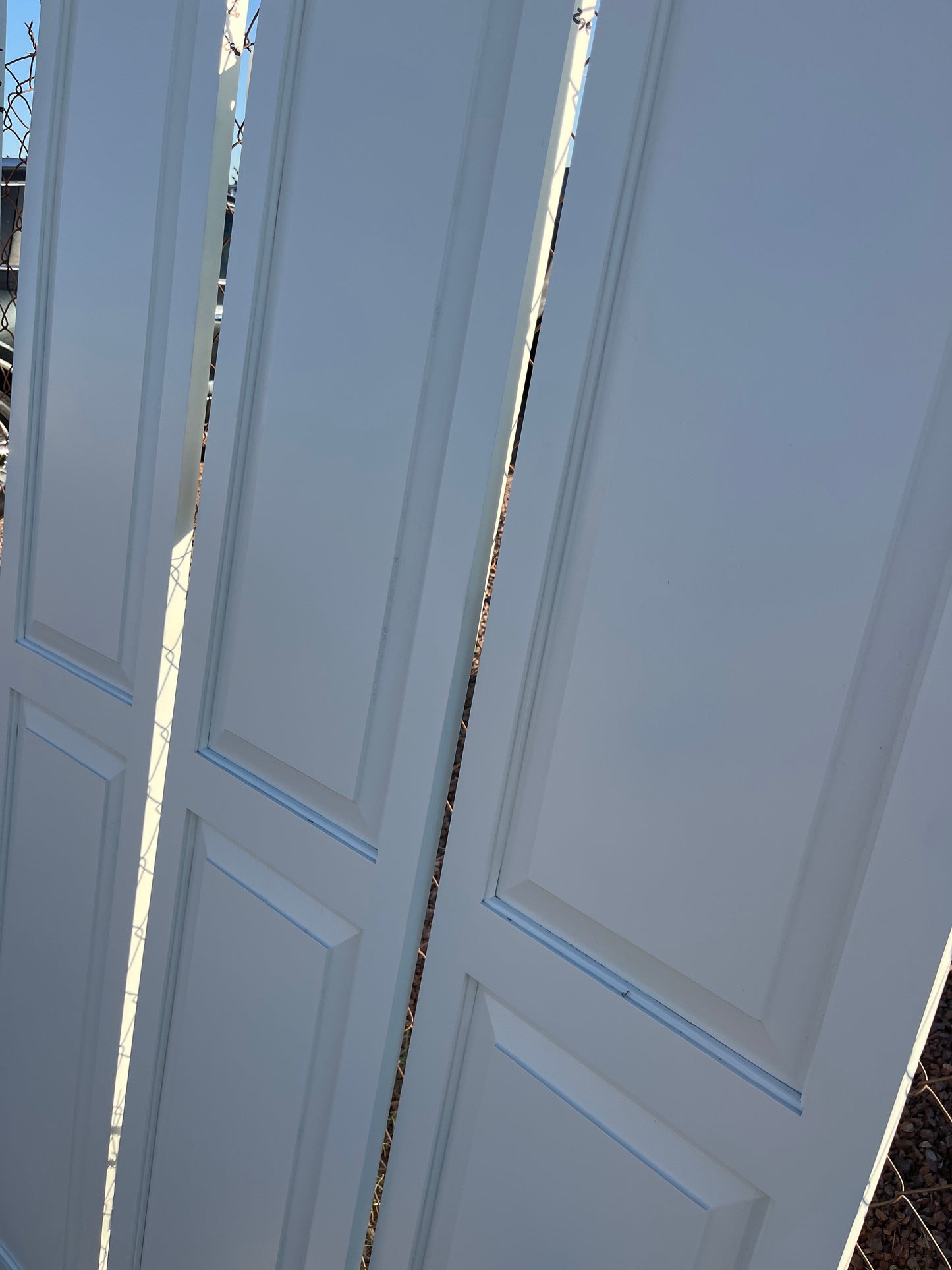 Two panel doors 15” x 80”