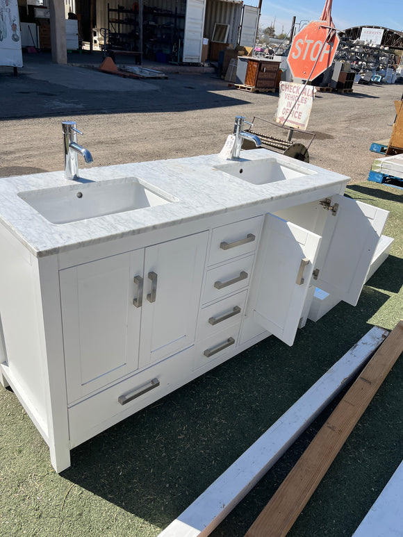 Beautiful marble double vanity set