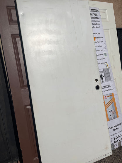 Decorative steel front door