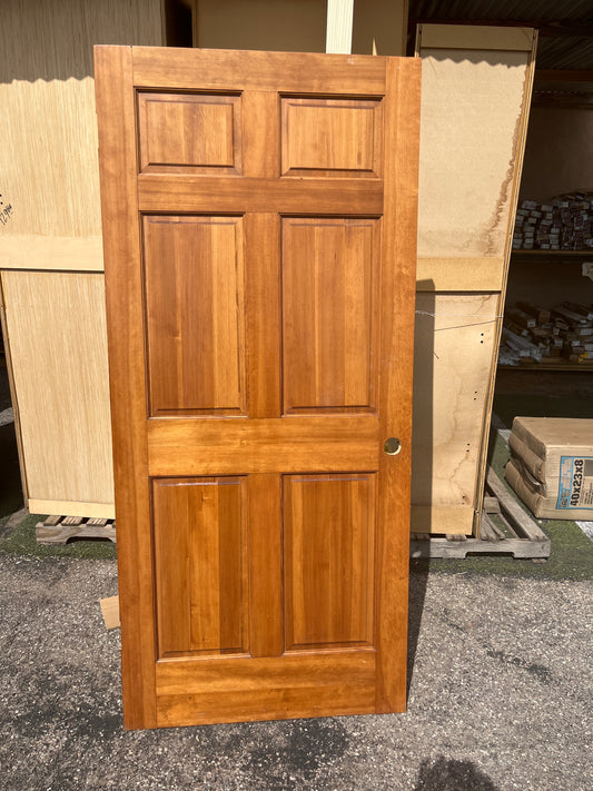 Six panel interior door