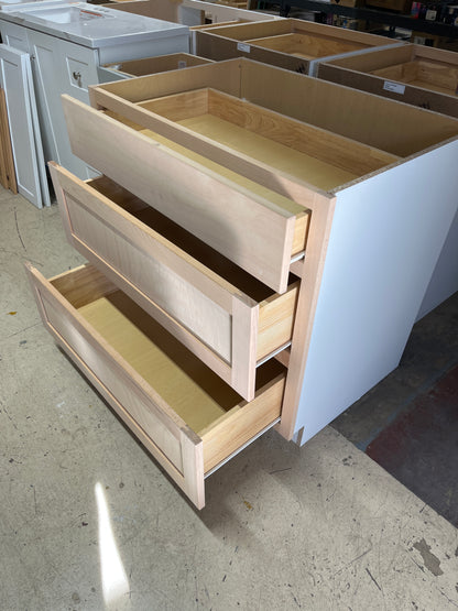 Shaker three drawer cabinet