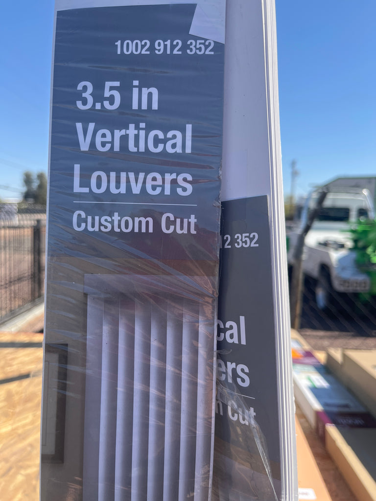 3.5 inch vertical louvers