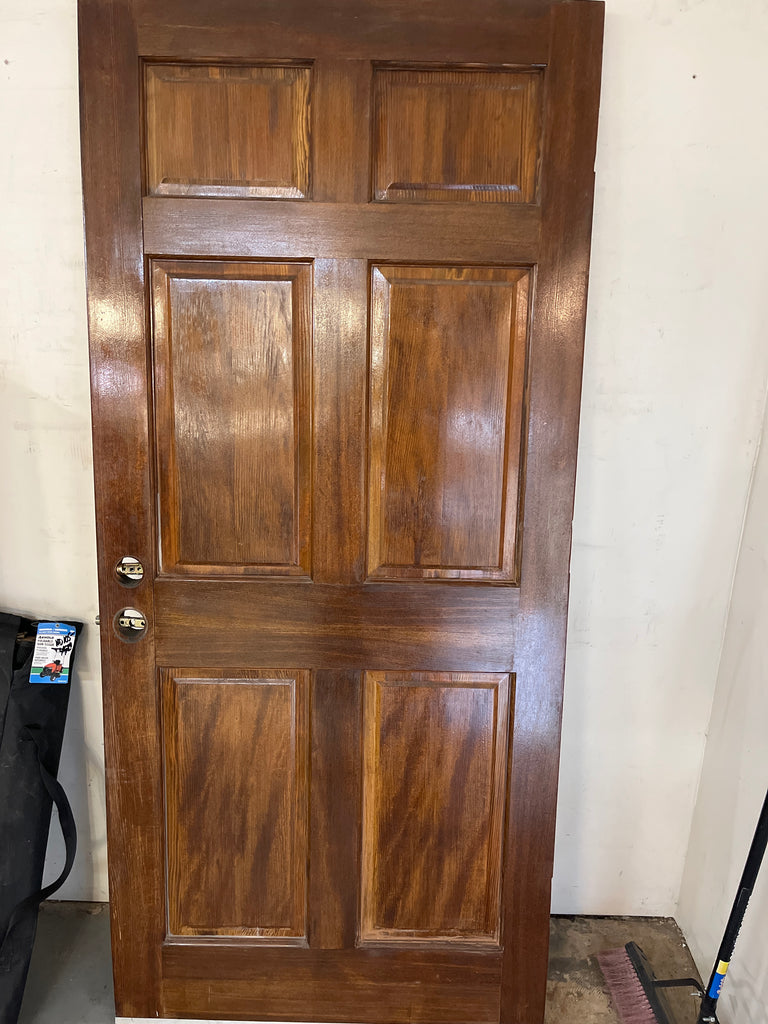 Beautiful six panel exterior door