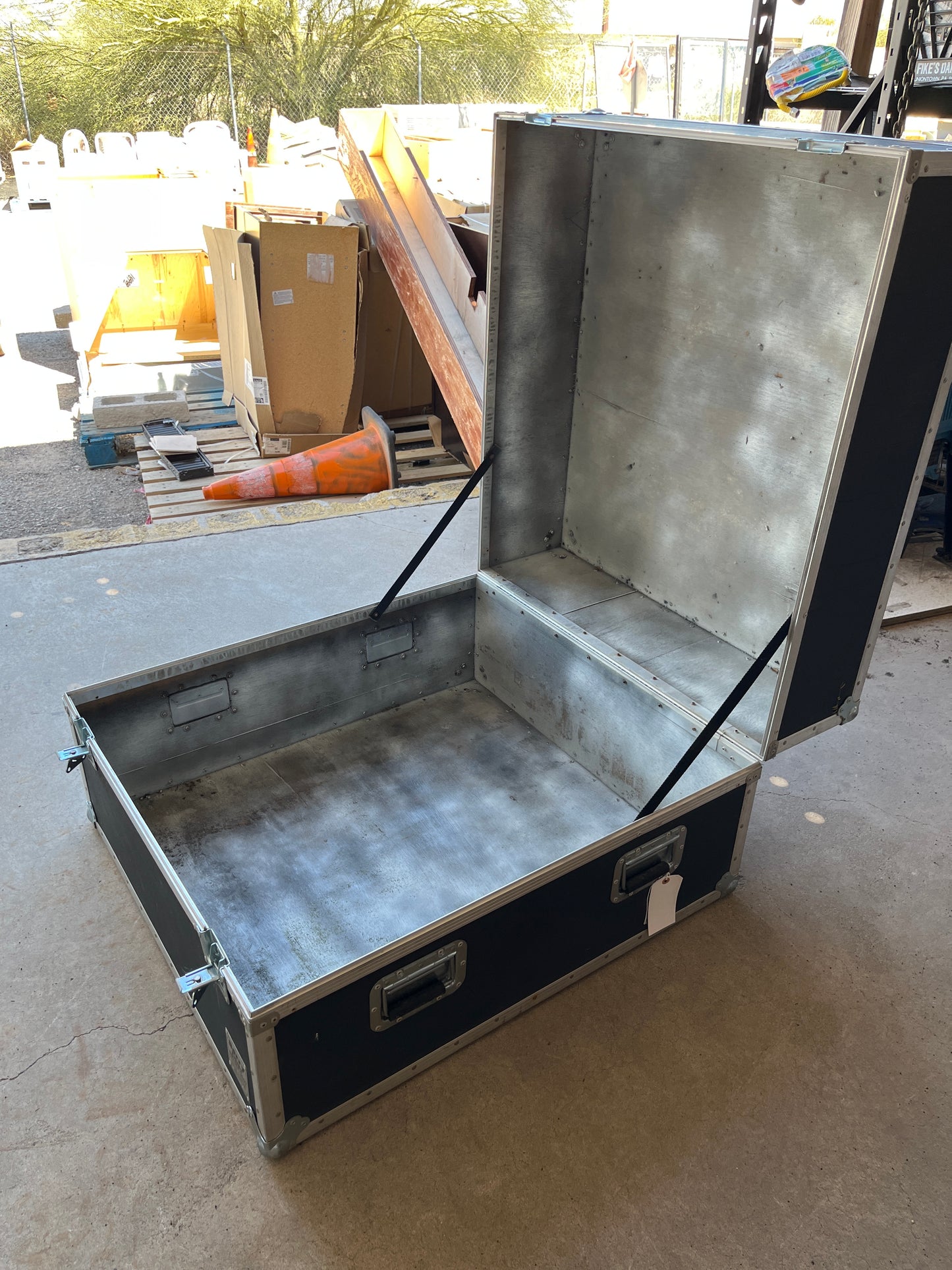 Large heavy duty shipping trunk