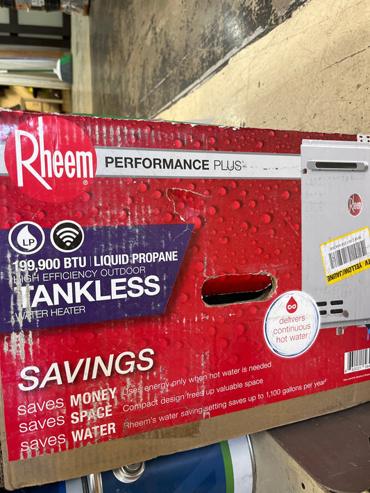Rheem tankless propane water heater