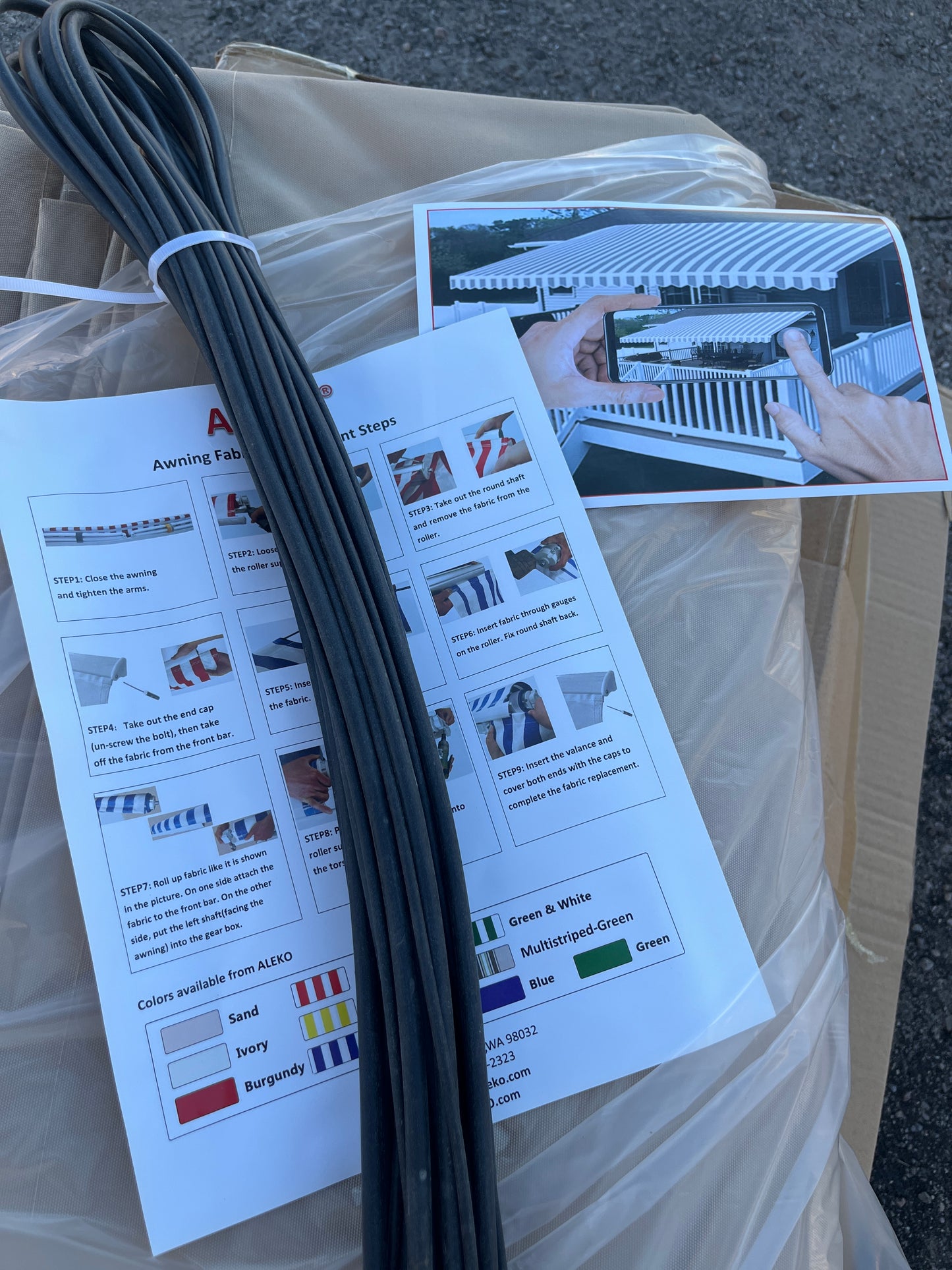 Aleko awning fabric replacement