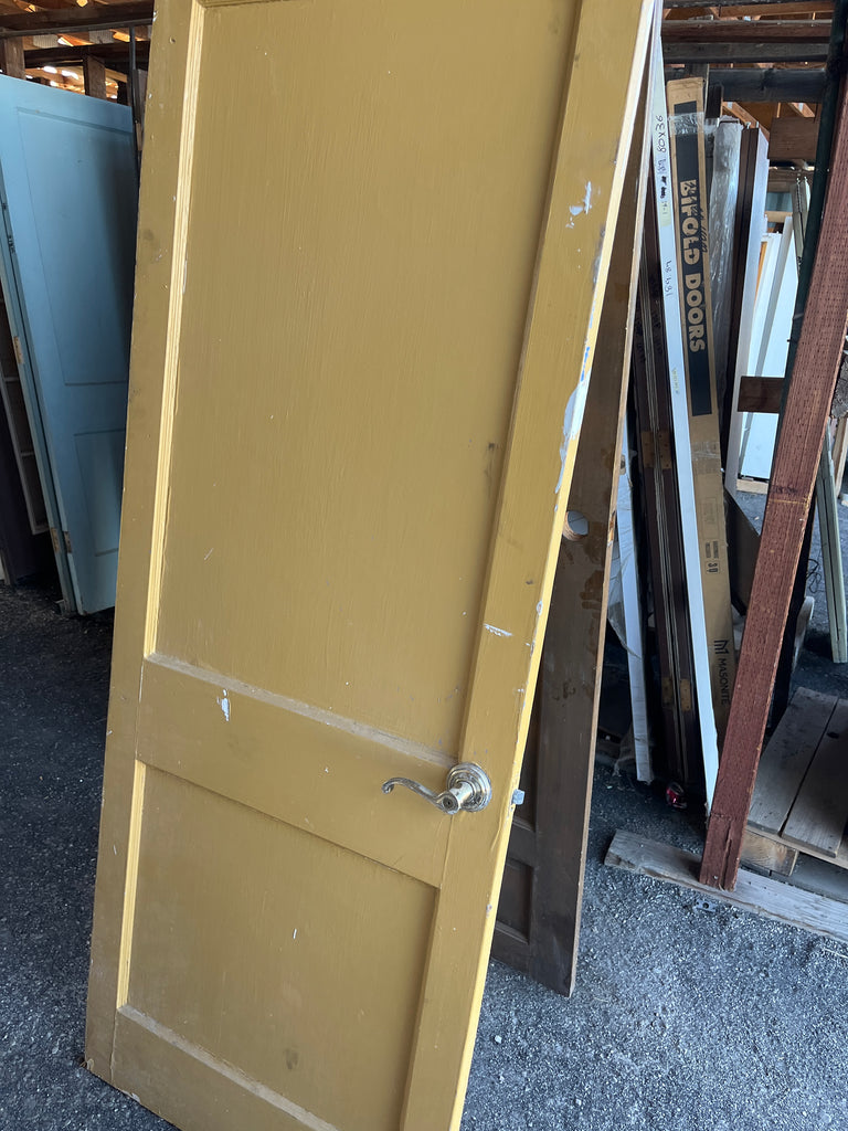 Old-fashioned two panel interior door