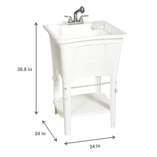 Laundry Sink / Utility Sink w/ Faucet