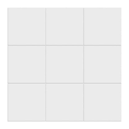 8 in. x 8 in White Ceramic Tile