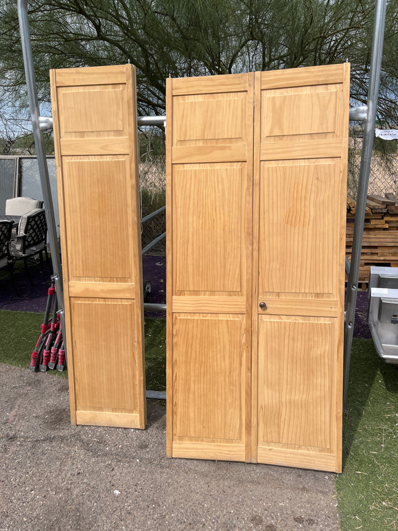 Pine folding doors 36 x 79