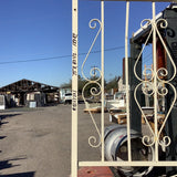Wrought iron security door 75x821/2