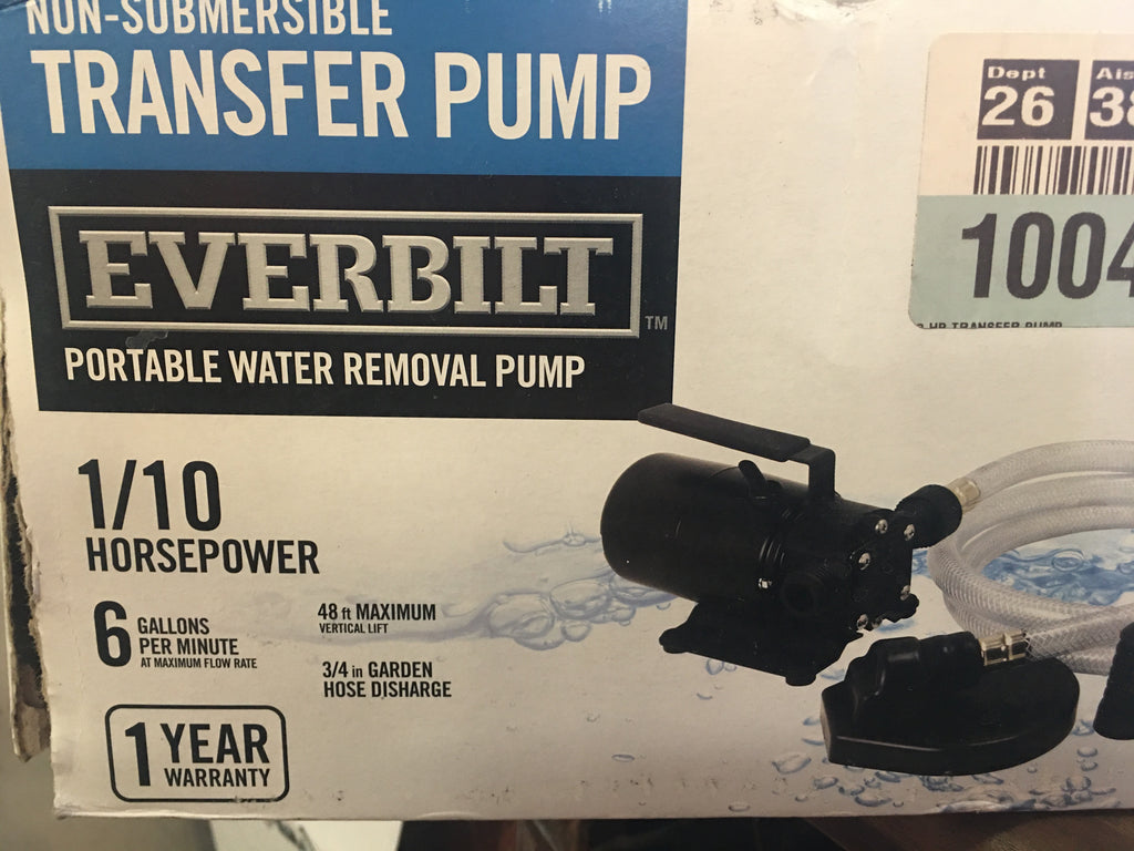 Transfer pump non-submersible